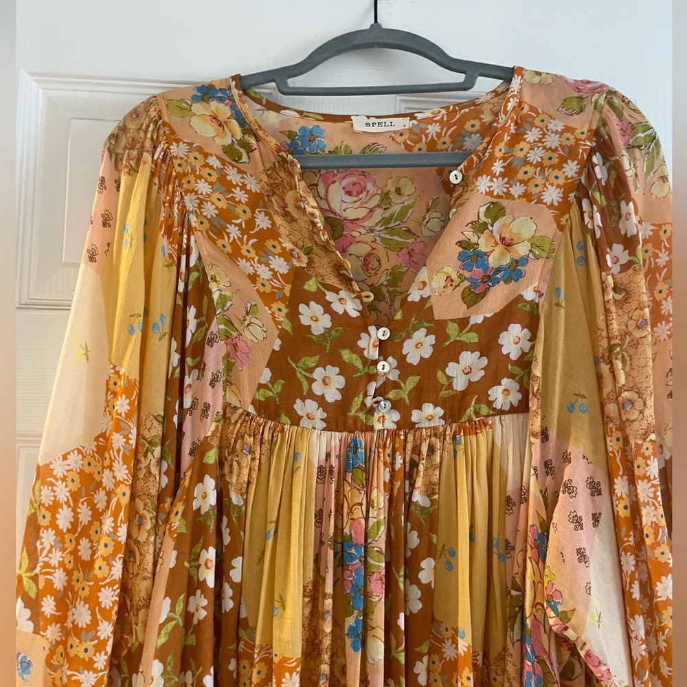 Spell Patchwork Mini Dress - image 4